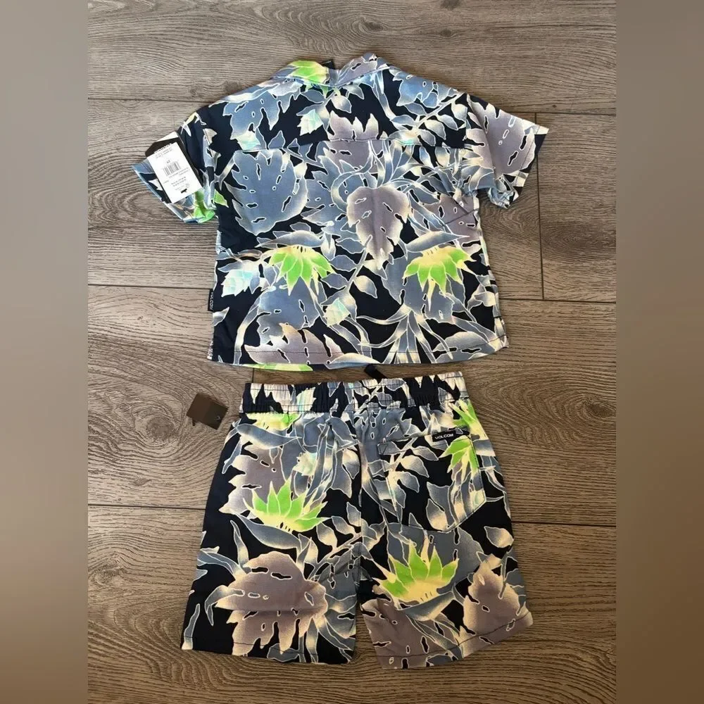 Volcom leaf print